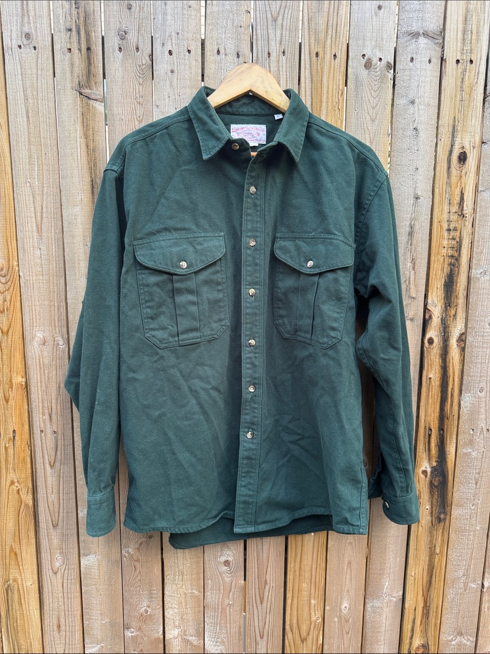 Filson Green Shirt Jacket - Forest Green